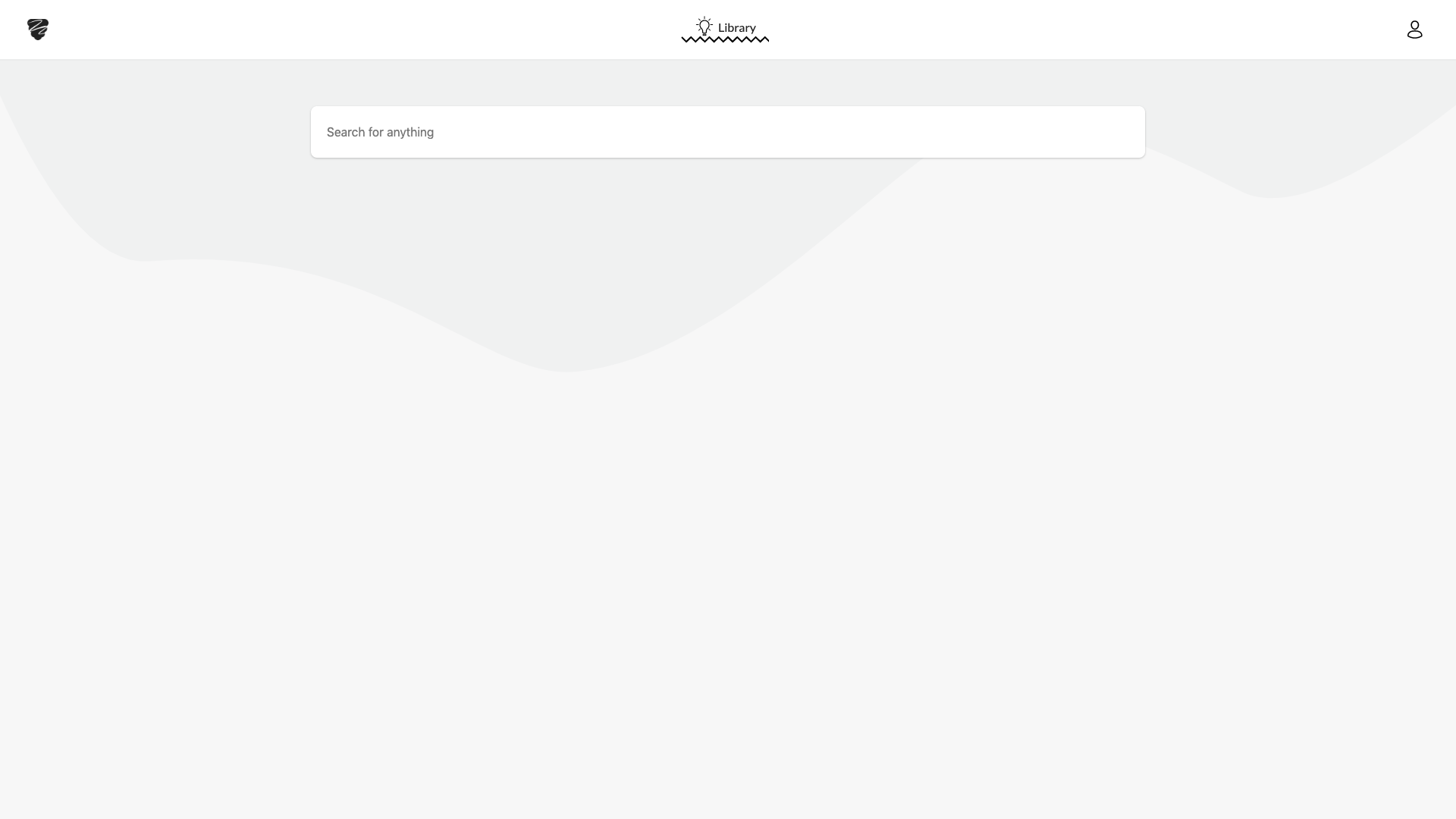 Bramble library search toolbar
