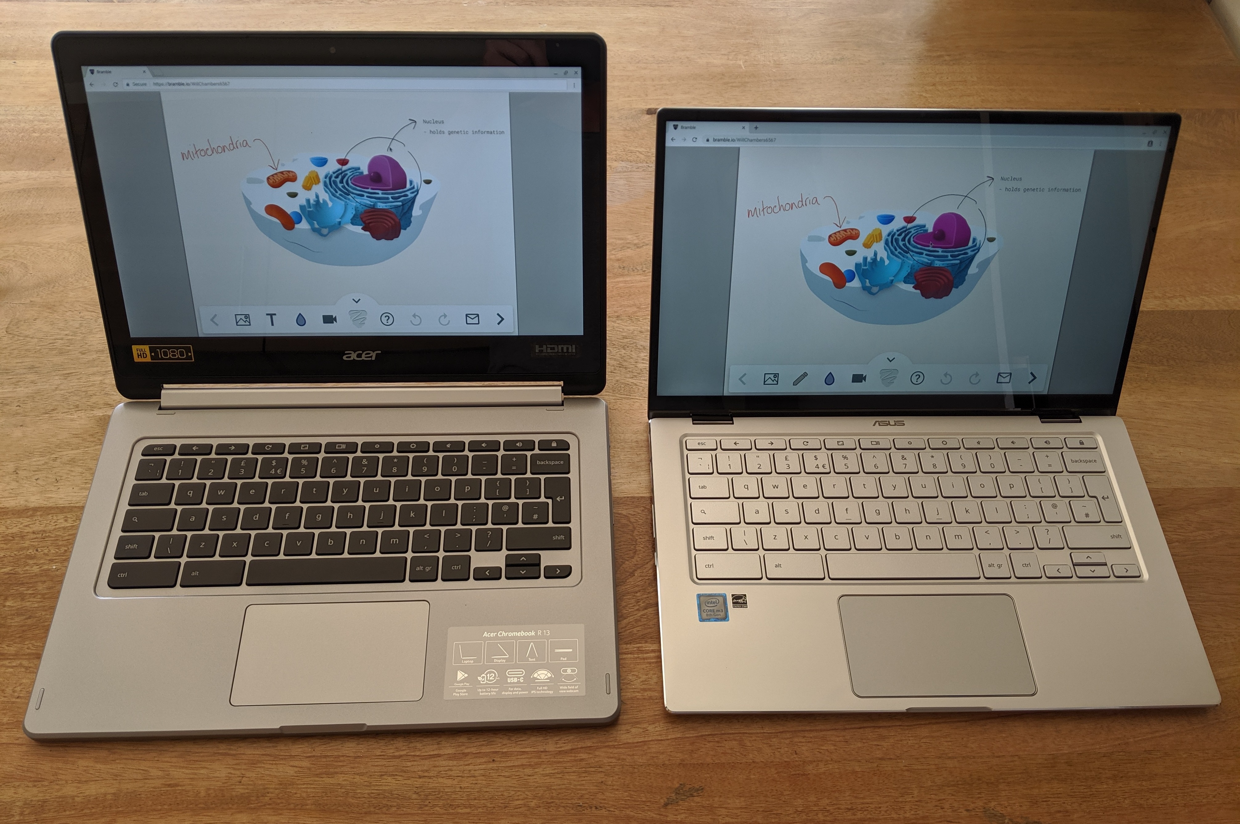 picture of the Chromebook 434 and the Chromebook cB5
