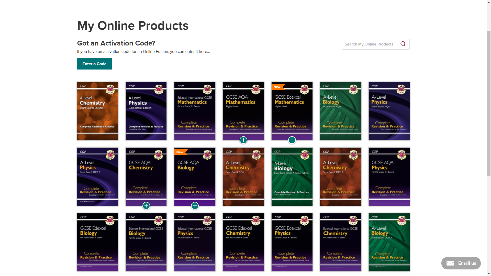 image showing a digital library of textbooks.